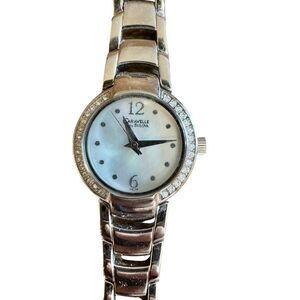 Caravelle by Bulova Women's Two-Tone Stainless Steel Silver Diamond Watch